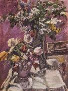 Lovis Corinth Flieder und Tulpen painting
